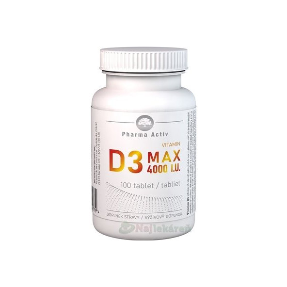 Pharma Activ Vitamin D3 MAX 4000 I.U.