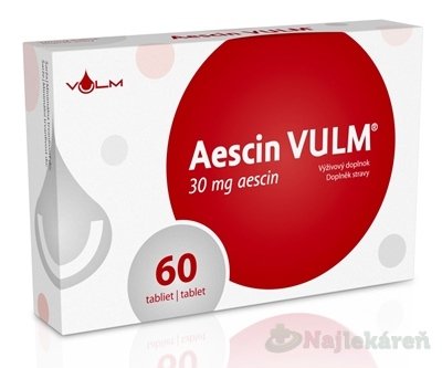 E-shop VULM Aescin 30 mg srdce a cievna sústava 60 tabliet