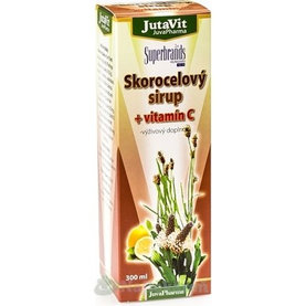 JutaVit Skorocelový sirup + vitamín C, 300 ml