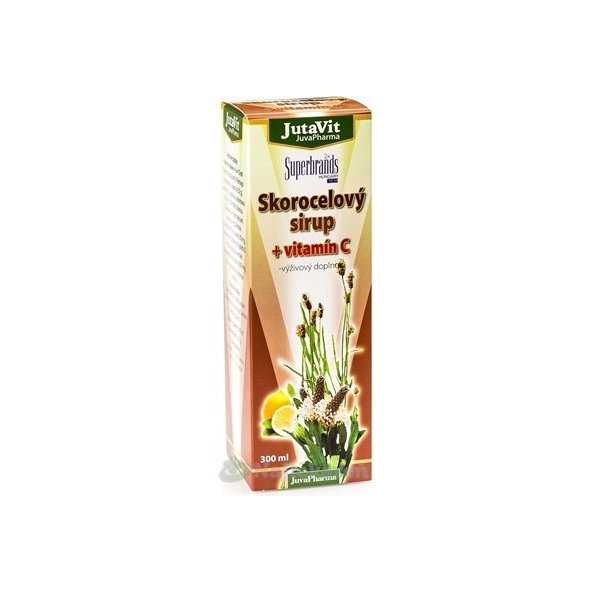 JutaVit Skorocelový sirup + vitamín C, 300 ml