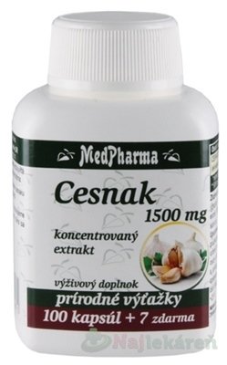 E-shop MedPharma CESNAK 1500 mg 100+7 kapsúl