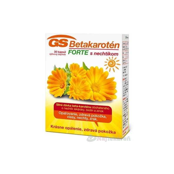 GS Betakarotén FORTE s nechtíkom, 30 cps