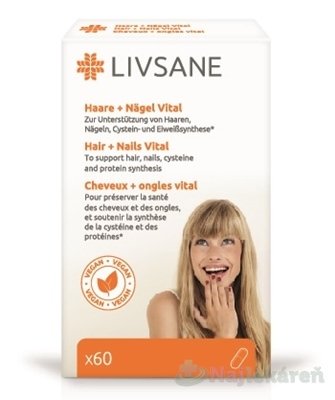 E-shop LIVSANE Podpora pre zdravé vlasy a nechty 60 ks
