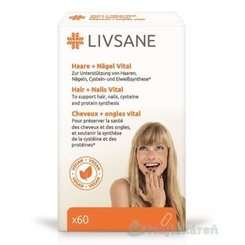 LIVSANE Podpora pre zdravé vlasy a nechty 60 ks