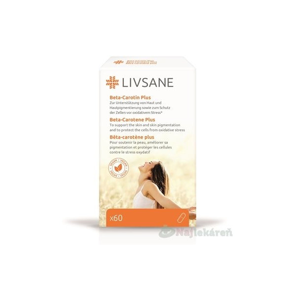 LIVSANE Betakarotén Plus 60 ks