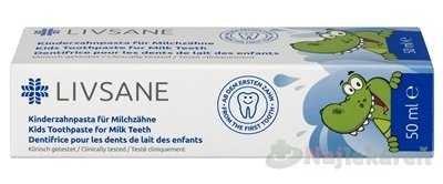 E-shop LIVSANE Detská Zubná pasta na mliečne zuby 50 ml