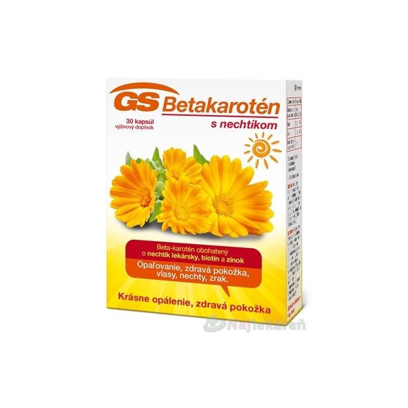 GS Betakarotén s nechtíkom, 30 cps