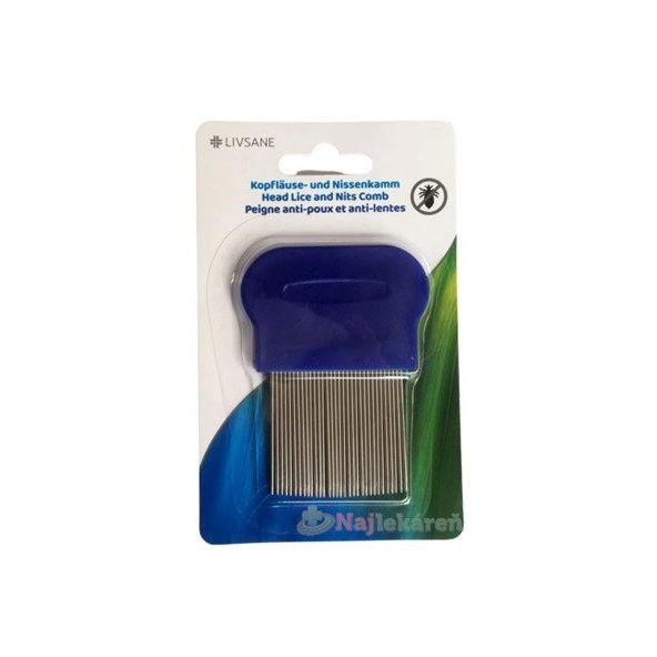 LIVSANE Hrebeň na vši a hnidy, 1ks