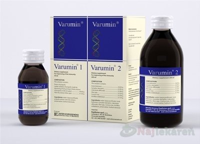 E-shop Varumin 1 a Varumin 2, perorálny roztok, 50 ml + 200 ml