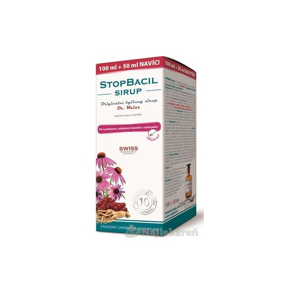 STOPBACIL SIRUP - Dr.Weiss, 100+50 ml navyše (150 ml)