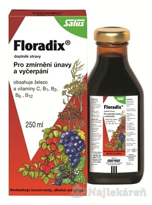 E-shop SALUS Floradix bylinný sirup, 250 ml