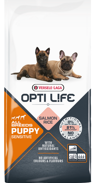 E-shop Versele Laga Opti Life dog Puppy Sensitive All Breeds granule pre psy 1kg