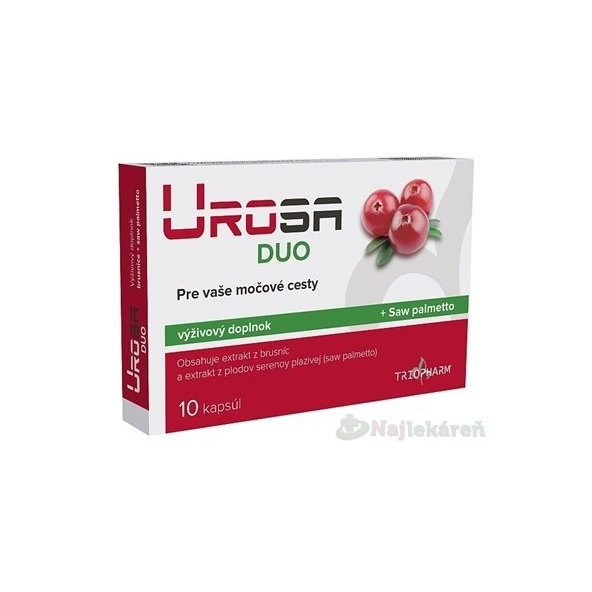 UROSA DUO na močové cesty 10 kapsúl
