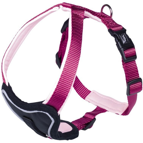 Postroj pre psy "Classic Comfort" (M-L) malinová