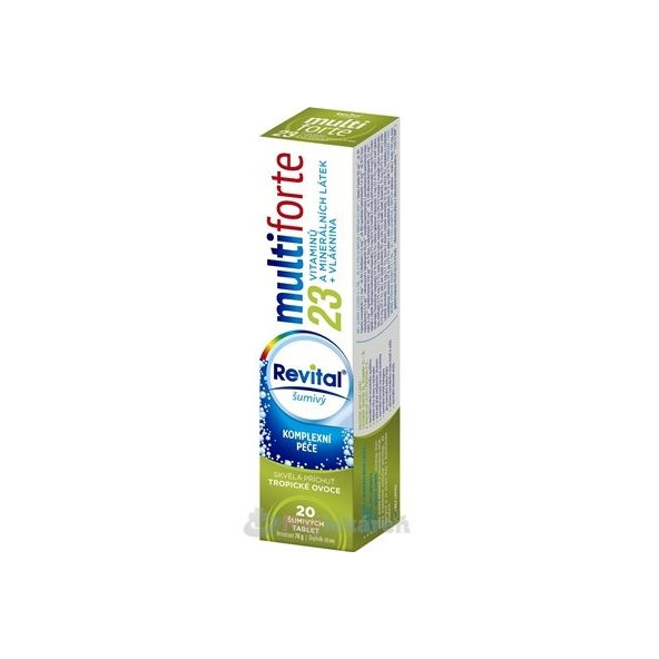 Revital multiforte šumivý, tbl eff s príchuťou tropické ovocie 20 ks