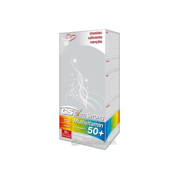 GS Extra Strong Multivitamín 50+, tbl 90+30 navyše (120 ks)