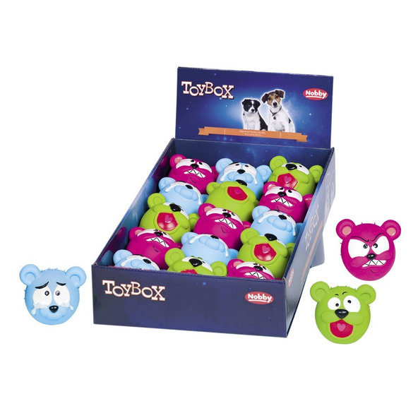 Latexové hračky pre psy "Emotion Faces" 15ks