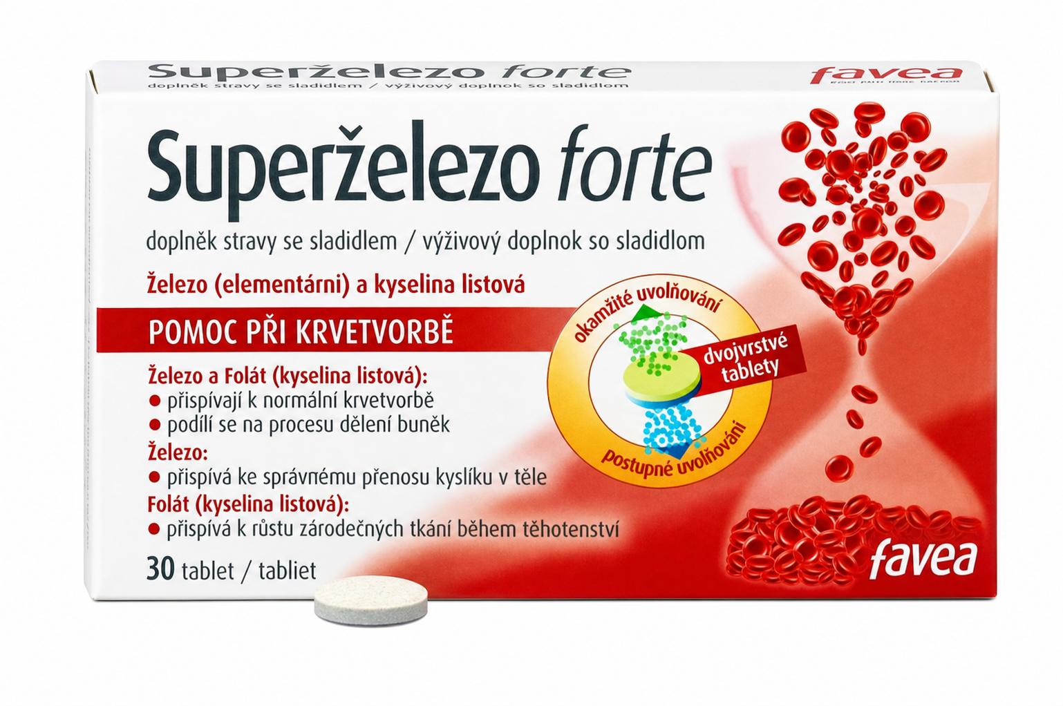 favea Superželezo forte 30 tabliet