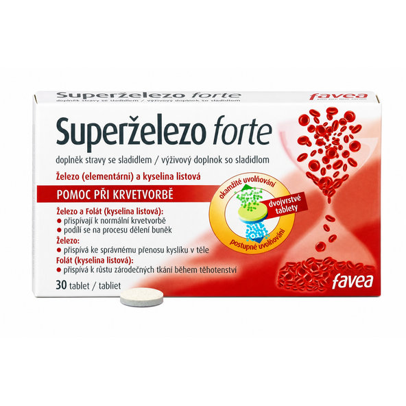 favea Superželezo forte 30 tabliet