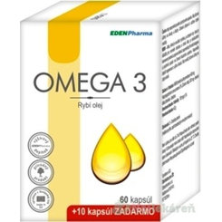 EDENPharma OMEGA 3, cps 60 +10 zdarma (70 ks)