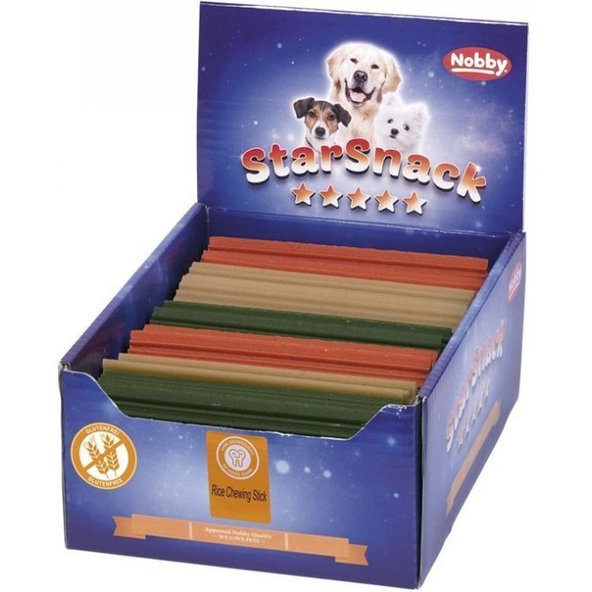 Žuvacie maškrty pre psy na čistenie zubov z ryžovej múky "Rice Stick" M 70ks