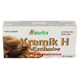 Naturica Kremík H Exclusive + Kyselina hyalurónová, tbl 30+15 (45 ks)