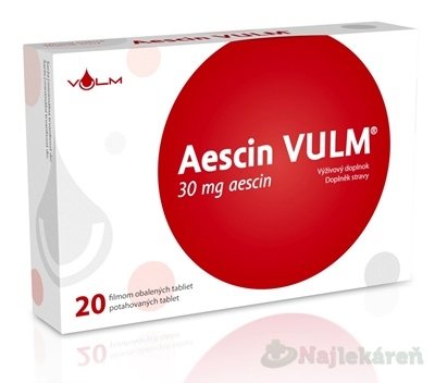 E-shop VULM Aescin 30 mg srdce a cievna sústava 20 tabliet