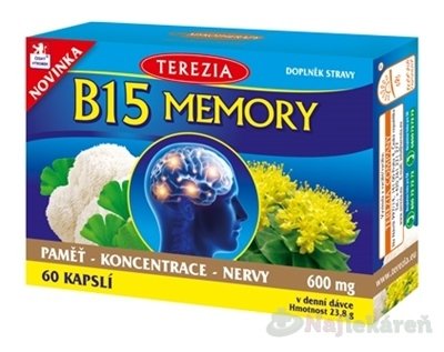 E-shop B15 MEMORY výživový doplnok, 60 cps