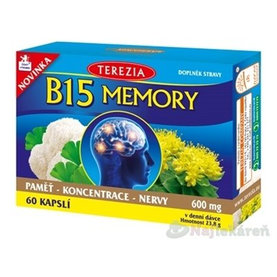 B15 MEMORY výživový doplnok, 60 cps