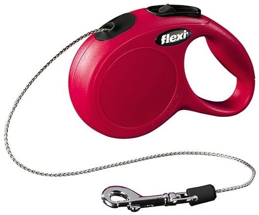 Vodítko Flexi Classic NEW lanko M 5 m červené (do 20 kg)