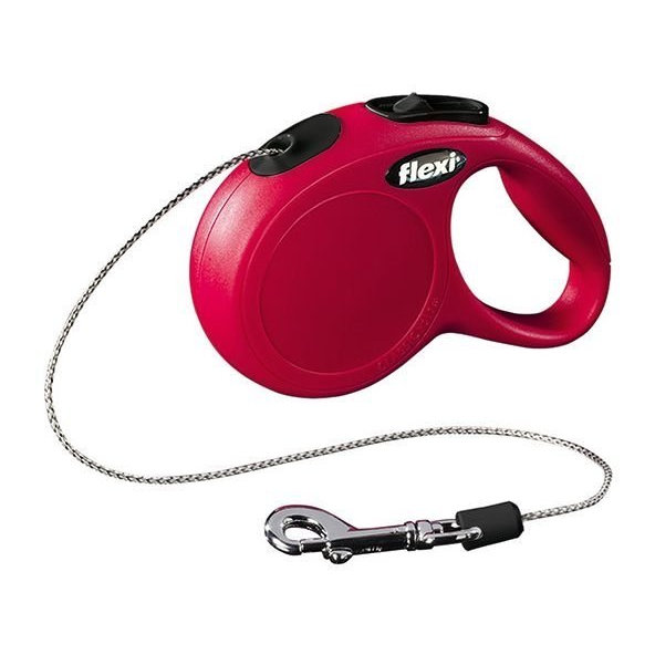 Vodítko Flexi Classic NEW lanko M 5 m červené (do 20 kg)