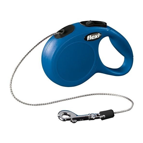 Vodítko Flexi Classic NEW lanko M 5 m modré (do 20 kg)