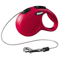Vodítko Flexi Classic NEW lanko M 8 m červené (do 20 kg)