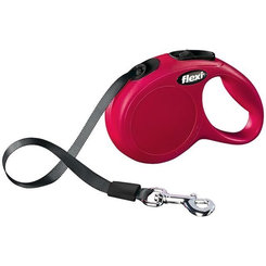 Vodítko Flexi Classic NEW páska S 5 m červené (do 15 kg)