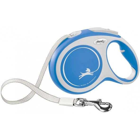 Vodítko Flexi New Comfort páska L 8 m modré (do 50 kg)