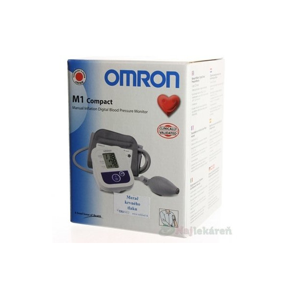 OMRON M1 COMPACT TLAKOMER Poloautomatický, na rameno 1ks