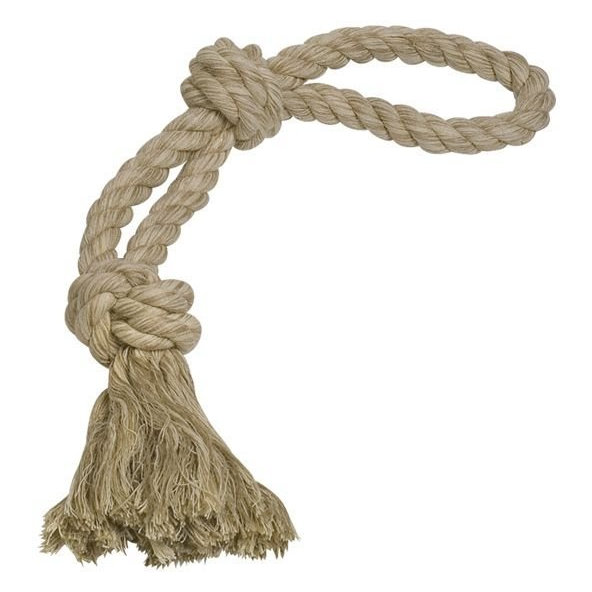 Hračka z lana pre psy s dvoma uzlami 55cm