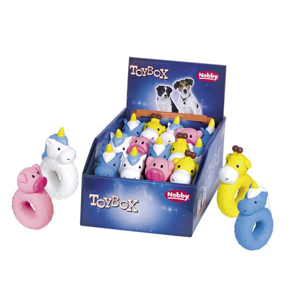 Latexové hračky pre psy "Zvieratká" 11-13cm 14ks