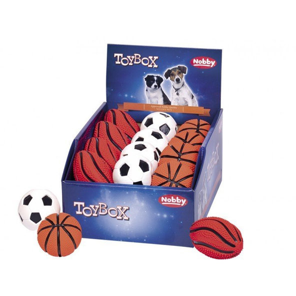 Latexová hračka pre psy lopta 24ks