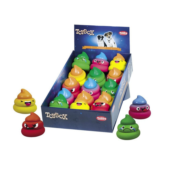 Latexové hračky pre psy "Emotion Poops" 15ks