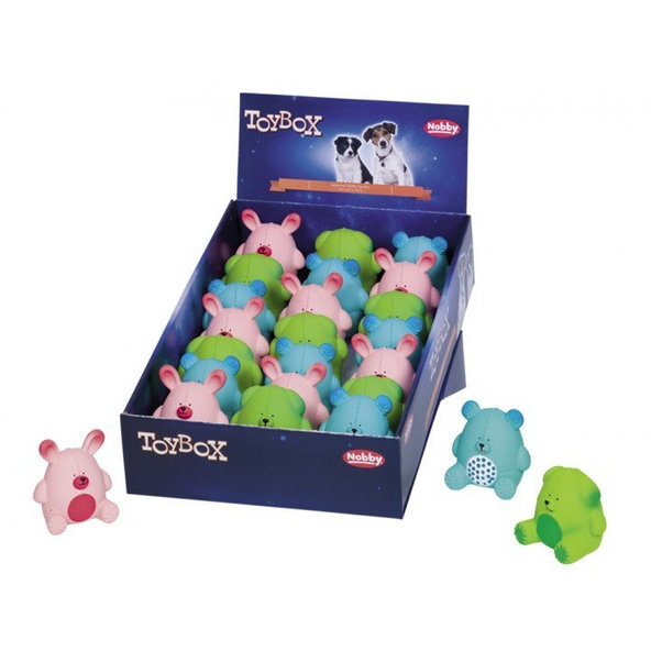 Latexové hračky pre psy "Sitting Animal Puppy" 21ks