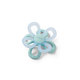 BABYONO Hryzačka silikónová Flower - modrá