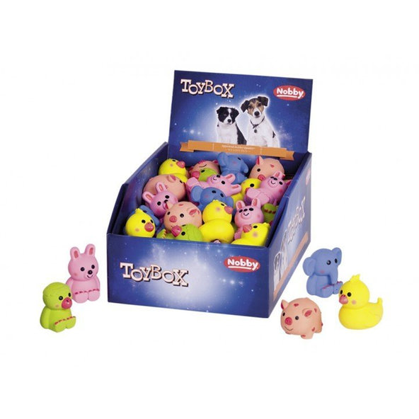 Mini Latexová hračka s pískatkom pre psy zvieratá 50ks