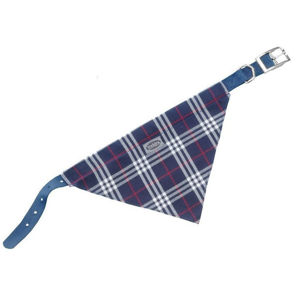 Obojok so šatkou Scarf 50cm modrá