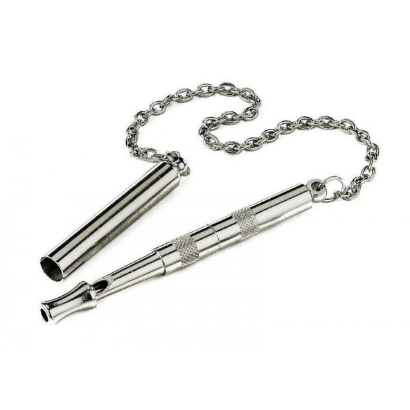 Píšťalka kovová veľká pre psy 11cm