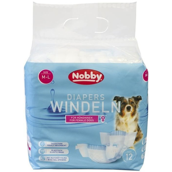Hygienické jednorazové plienky pre sučky M-L 12ks