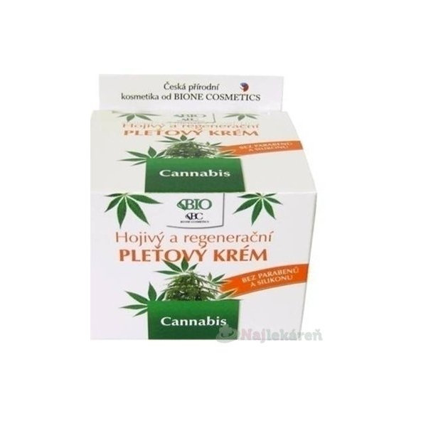BIO Cannabis Hojivý a regeneračný PLEŤOVÝ KRÉM, 51 g