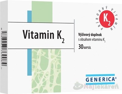 E-shop GENERICA Vitamin K2, 30 cps