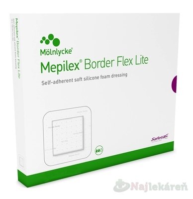 E-shop Mepilex Border Flex Lite samolepivé krytie na rany 7,5x7,5cm, 5ks