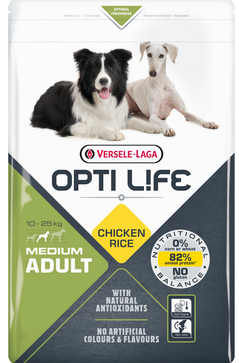 E-shop Versele Laga Opti Life dog Adult Medium granule pre psy 1kg